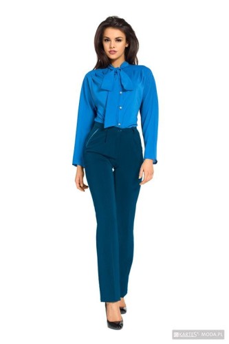 Spodnie materiałowe z baskinką