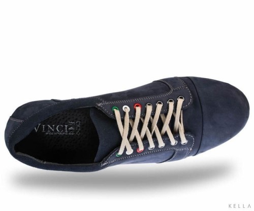 Półbuty skórzane Vinci Borto