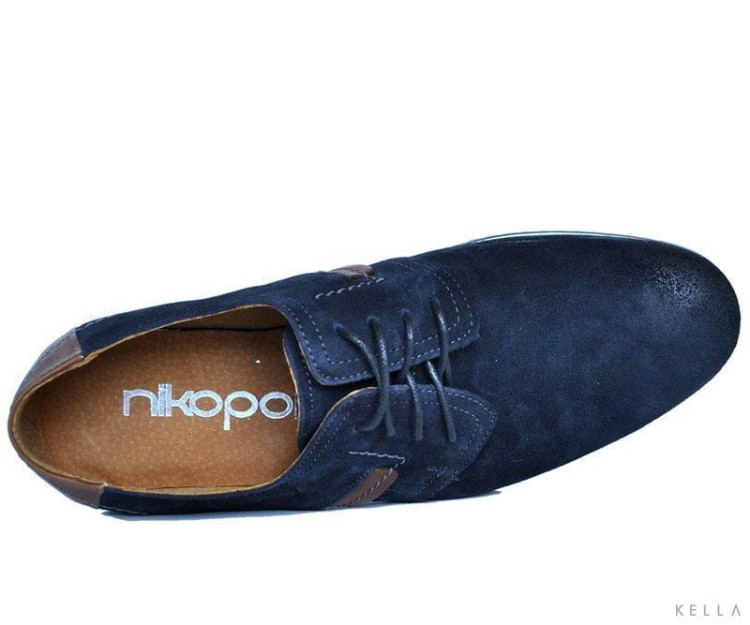 Półbuty zamszowe Nikopol