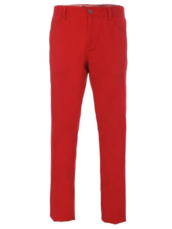 Spodnie czerwone Punk,  materiałowe