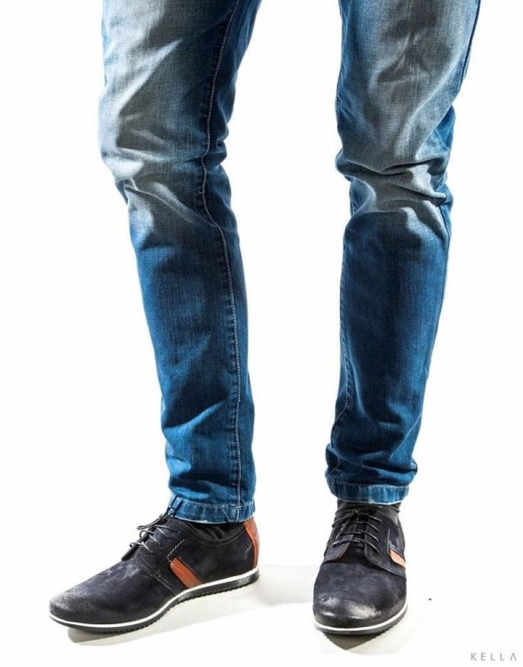 Półbuty zamszowe Nikopol