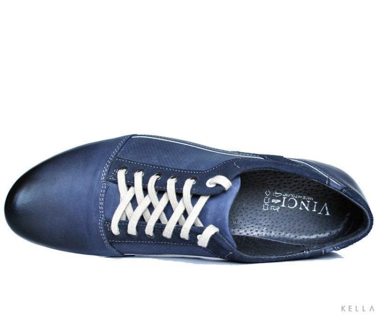 Półbuty skórzane Vinci, jeans