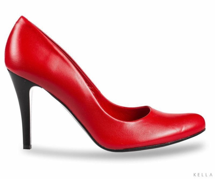 Czółenka Bravo Moda, czerwone