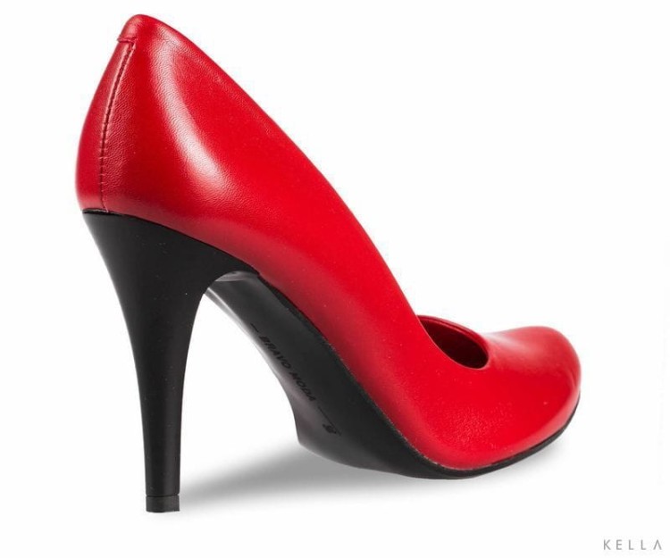 Czółenka Bravo Moda, czerwone