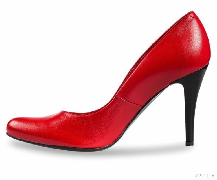 Czółenka Bravo Moda, czerwone