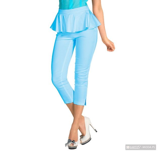 Spodnie materiałowe z baskinką
