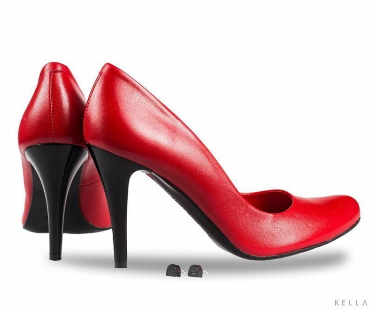 Czółenka Bravo Moda, czerwone