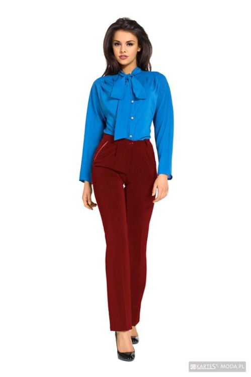 Spodnie materiałowe z baskinką